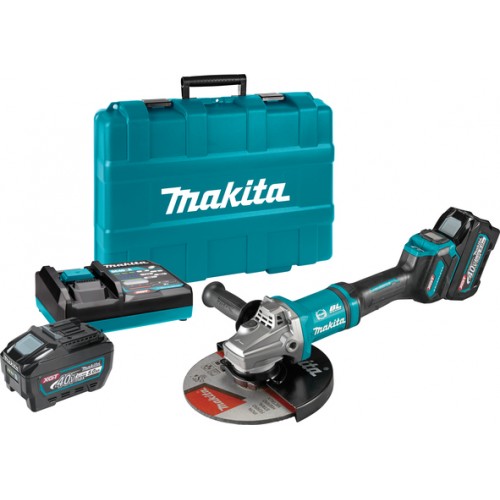 MAKITA GA038GT201 АКУМУЛАТОРЕН ЪГЛОШЛАЙФ 40V BL4050Fx2 + КУФАР С ИНСТРУМЕНТИ - GA038GT201SET - Makita XGT