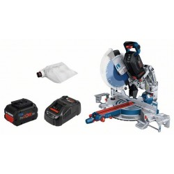 Bosch Акумулаторен циркуляр за рязане чрез потапяне BITURBO GCM 18V-305 GDC 2x5.5Ah