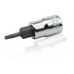 TOPTUL - Накрайници - 5 лъчов торкс с отвор на вложки