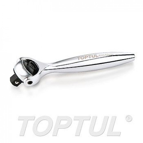 TOPTUL - Тресчотка - мини - въртяща глава - 1/4“, L=95mm