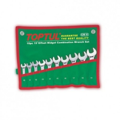 TOPTUL - Комплект звездог.ключове, къси 10 бр.(10-19 mm) TOPTUL - Комплект звездог.ключове, къси 10 бр.(10-19 mm)