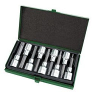 TOPTUL - Комплект накрайници торкс 1/2", 9 бр. TOPTUL - Комплект накрайници торкс 1/2", 9 бр.