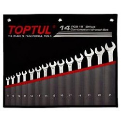 TOPTUL - Комплект звездогаечни ключове, професионални 8-24 mm