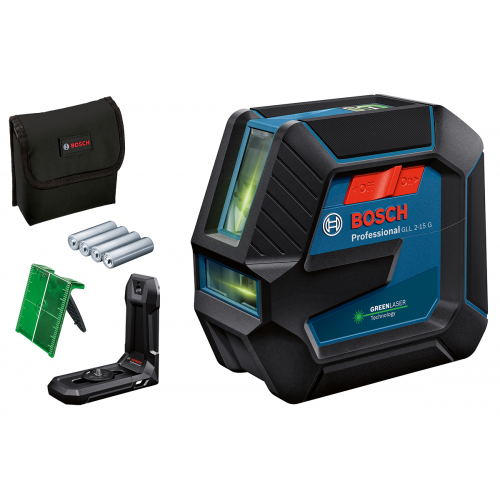 Bosch Линеен лазерен нивелир GLL 2-15 G Professional + LB 10 Bosch Линеен лазерен нивелир GLL 2-15 G Professional + LB 10