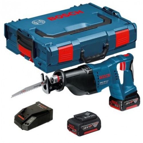 Акумулаторен саблен трион Bosch GSA 18 V-LI 2 x 5,0 AH, L-Boxx - 060164J00B - Саблени триони - Акумулаторни