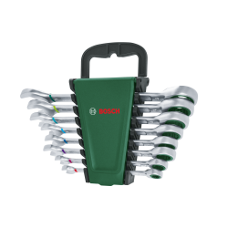 BOSCH Комплект комбинирани гаечни ключове с тресчотка 8 части