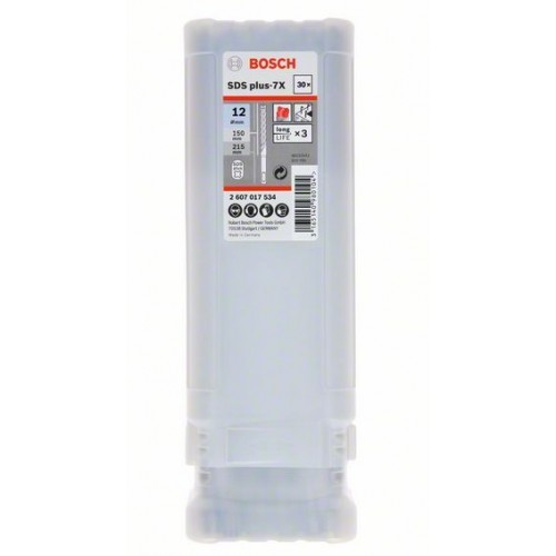 Bosch Свредла SDS plus 7X  30 бр.12x150x215 mm - 2607017534 - Свредла за перфоратори и къртачи