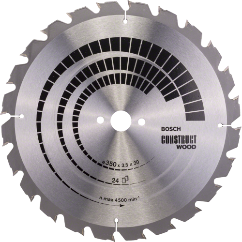 BOSCH ЦИРКУЛЯРЕН ДИСК CONSTRUCT WOOD 350X30X3,5 MM Z-24 BOSCH ЦИРКУЛЯРЕН ДИСК CONSTRUCT WOOD 350X30X3,5 MM Z-24