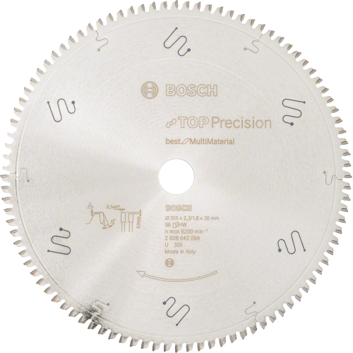 BOSCH Диск за циркуляр Top Precision Best for Multi Material 305x30x2,3 mm Z96 BOSCH Диск за циркуляр Top Precision Best for Multi Material 305x30x2,3 mm Z96