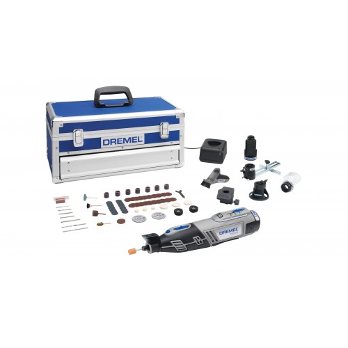 Акумулаторен мултифункционален инструмент Dremel 8220 -1/5 - 65 консуматива Акумулаторен мултифункционален инструмент Dremel 8220 -1/5 - 65 консуматива