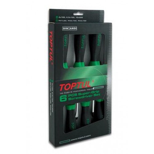 TOPTUL - Комплект отверки, 6 бр. TOPTUL - Комплект отверки, 6 бр.