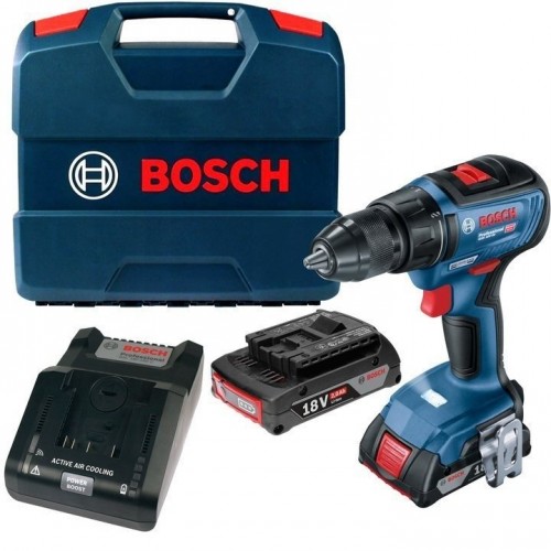 Акумулаторен винтоверт Bosch GSR 18V-50 /18V, 2x5.0Ah, 50 Nm/ L-BoXx - 06019H5001 - Потребителска полза
Интелигентен безчетков мотор за ефективност, издръжливост и компактност
Здрав метален патронник и компактна ергономична конструкци Акумулаторен винтоверт Bosch GSR 18V-50 /18V, 2x5.0Ah, 50 Nm/ L-BoXx - 06019H5001 - Винтоверти