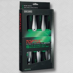 Комплект отвертки прави и Pozidriv 6части Toptul