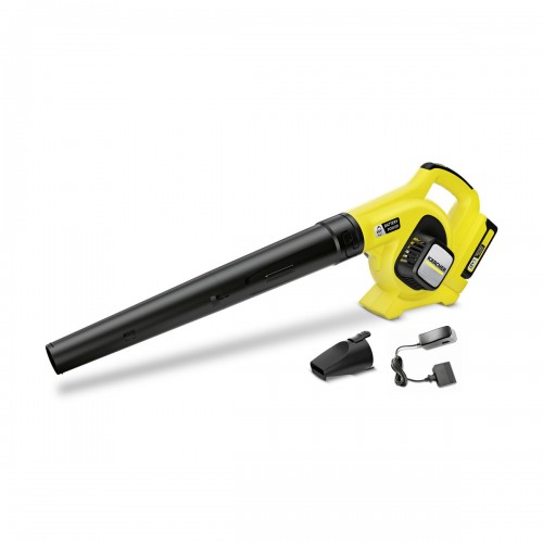 Karcher Акумулаторна въздуходувка LBL 2 Battery Set - 1.445-110.0 - Ергономичния и добре балансиран 18 V безкабелен уред за издухване на листа постига максимална скорост на въздуха от 210 km/h. С плоска дюза за прецизн Karcher Акумулаторна въздуходувка LBL 2 Battery Set - 1.445-110.0 - Прахосмукачки - Акумулаторни