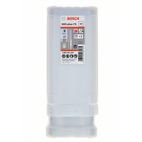 Bosch Свредла SDS plus 7X  50 бр. 8x100x165mm - 2607017537 - Свредла за перфоратори и къртачи