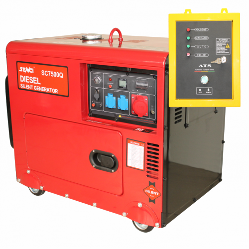 SENCI SC-7500Q-3 ДИЗЕЛОВ ГЕНЕРАТОР 6KVA ATS 400V SENCI SC-7500Q-3 ДИЗЕЛОВ ГЕНЕРАТОР 6KVA ATS 400V