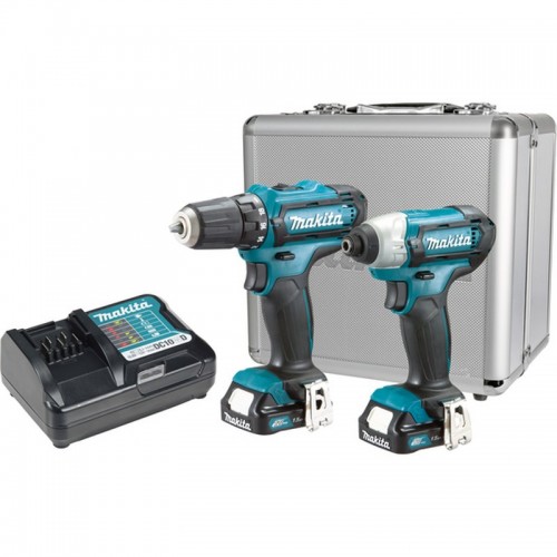 Makita Комплект CLX224X - Акумулаторен винтоверт DF333D + Акумулаторен гайковерт TD110D - CLX224X - Гайковерти - Акумулаторни