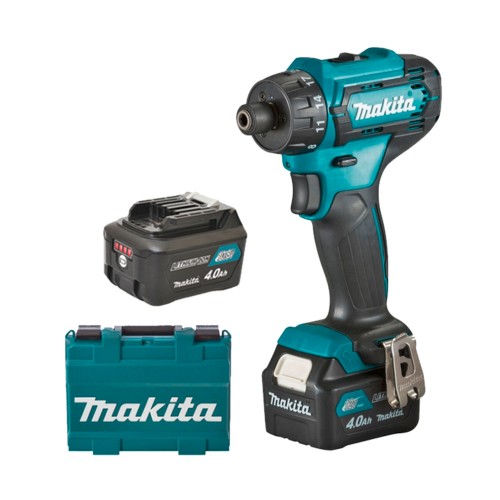 Акумулаторен винтоверт Makita DF033DSME / 12 V, 4.0 Ah, 0-450 / 0-1700 об./мин, 14/30 Nm / - DF033DSME - Акумулаторен винтоверт, двускоростен Makita DF033DSME. Ергономичната ръкохватка с меко гумено покритие осигурява по-удобна работа и по-голям контрол п Акумулаторен винтоверт Makita DF033DSME / 12 V, 4.0 Ah, 0-450 / 0-1700 об./мин, 14/30 Nm / - DF033DSME - Винтоверти