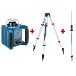 BOSCH НИВЕЛИР GRL 300 HV със СТАТИВ BT 300 и ЛАТА GR 240