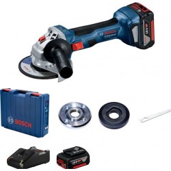 Bosch GWS 180 125mm Акумулаторен ъглошлайф 2x4.0 Ah Bosch GWS 180 125mm Акумулаторен ъглошлайф 2x4.0 Ah