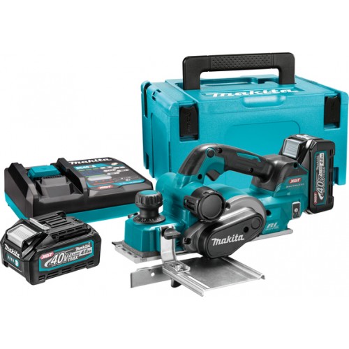 Makita KP001GM201 Акумулаторно ренде 2x4.0 Ah и зарядно в куфар + КУФАР С ИНСТРУМЕНТИ - KP001GM201SET - Рендета - Акумулаторни