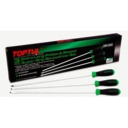 TOPTUL - Комплект дълги отверки, 3 бр. TOPTUL - Комплект дълги отверки, 3 бр.