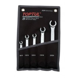 TOPTUL - Гаечни ключове прерязани 8-24 mm, 5 бр.