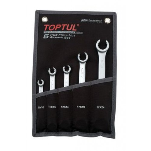 TOPTUL - Гаечни ключове прерязани 8-24 mm, 5 бр. TOPTUL - Гаечни ключове прерязани 8-24 mm, 5 бр.