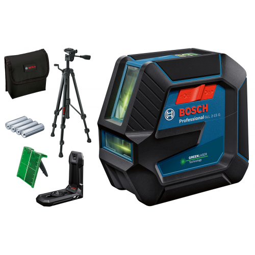 Bosch Линеен лазерен нивелир GLL 2-15 G Professional + LB 10 + BT 150 Bosch Линеен лазерен нивелир GLL 2-15 G Professional + LB 10 + BT 150