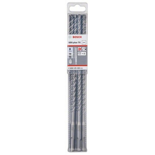 Bosch Свредлa SDS plus 7X  10 бр 8x200x265mm - 2608576183 - Свредла за перфоратори и къртачи