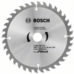 BOSCH Циркулярен Диск ECO for WOOD 160x2.2/1.4x20 36T BOSCH Циркулярен Диск ECO for WOOD 160x2.2/1.4x20 36T