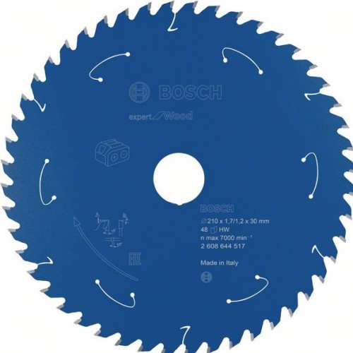 BOSCH Циркулярен Диск за акумулаторни циркуляри Expert for Wood 210x30x1.7/1.2x48T - 2608644517 - Консумативи за циркуляри