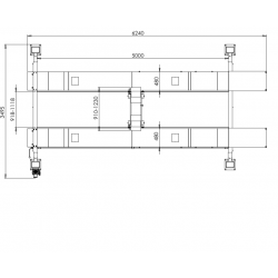 4SF-5000B – Четириколонен хидравличен подемник