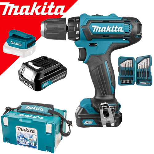 Makita Акумулаторен винтоверт DF331DWAX6 с батерия и зарядно - DF331DWAX6 - Винтоверти