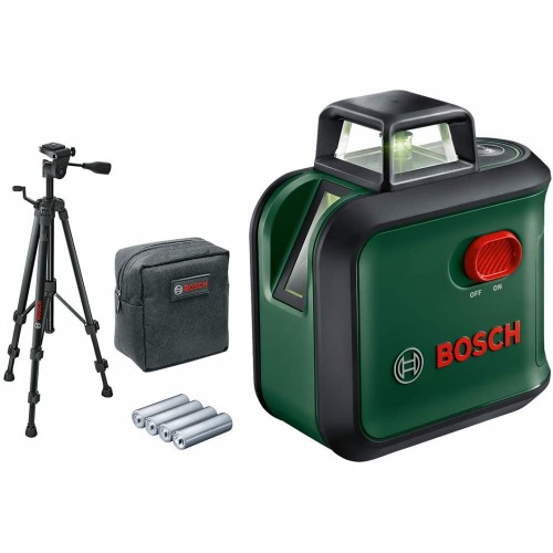 Bosch Лазерен нивелир с кръстосани линии AdvancedLevel 360 + TT 150 Статив - 0603663B04 - Измервателни инструменти - Хоби