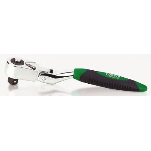TOPTUL - Тресчотка 1/4, 60 зъба, мини чупеща глава, L = 113 mm TOPTUL - Тресчотка 1/4, 60 зъба, мини чупеща глава, L = 113 mm