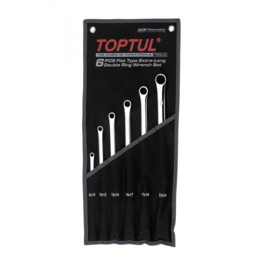 TOPTUL - Комплект дълни ключове 8-24 mm, 6 бр. TOPTUL - Комплект дълни ключове 8-24 mm, 6 бр.