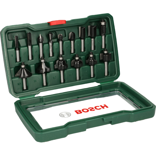 Bosch Комплект 15-части TC фрезери 8 mm опашка Bosch Комплект 15-части TC фрезери 8 mm опашка