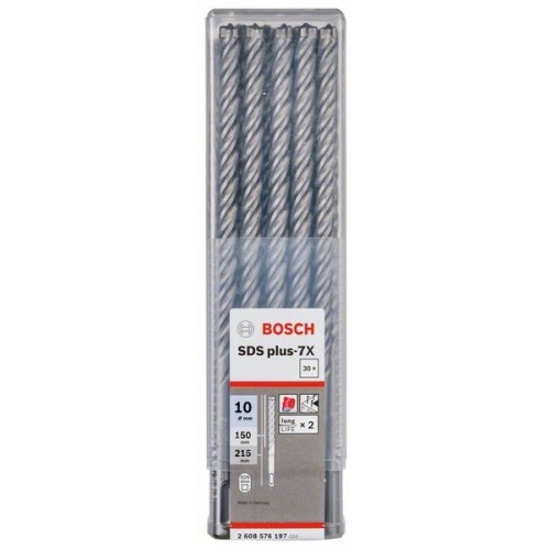 Bosch Свредлa SDS plus 7X  30 бр 10x150x215mm - 2608576197 - Свредла за перфоратори и къртачи