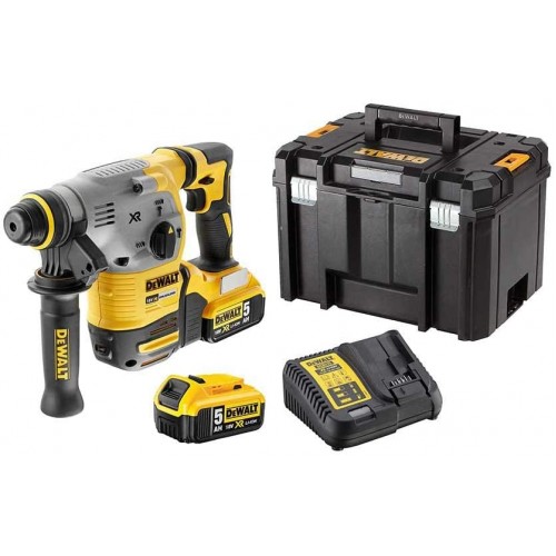 DeWalt Акумулаторен перфоратор DCH283P2-QW 2x5.0 Ah и Зарядно в куфар DeWalt Акумулаторен перфоратор DCH283P2-QW 2x5.0 Ah и Зарядно в куфар