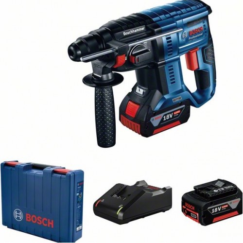 BOSCH АКУМУЛАТОРЕН БЕЗЧЕТКОВ ПЕРФОРАТОР GBH 180 LI 2x4.0Ah + Зарядно в Куфар - 0611911121 -