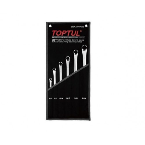 TOPTUL - Комплект дълги ключове, матирани 8-24 mm, 6 бр. TOPTUL - Комплект дълги ключове, матирани 8-24 mm, 6 бр.